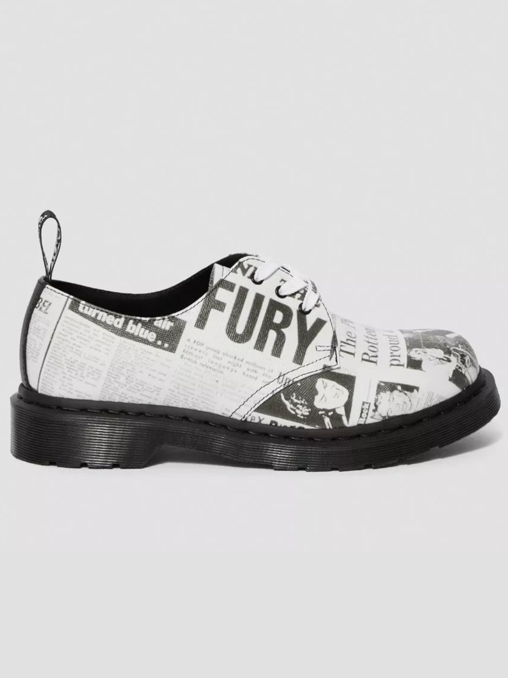 Dr. Martens 1461 Sex Pistols News Paper Print Backhand Women’s size 7 NEW!!!